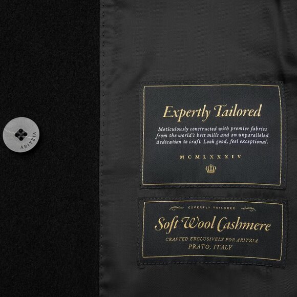 Aritzia The Slouch Coat - (Re)Camel Wool, Black - Picture 9 of 14